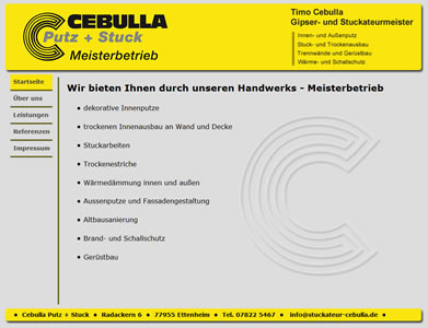 Homepage Cebulla Putz & Stck Ettenheim